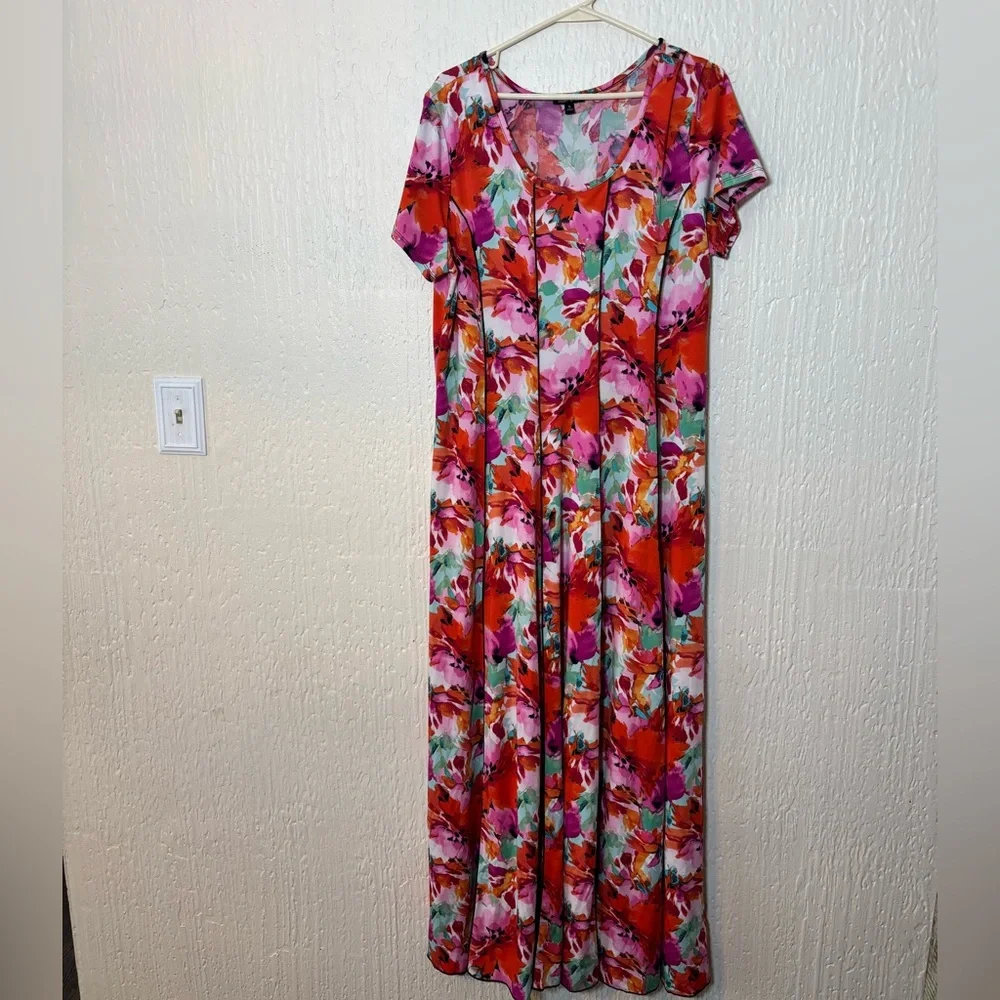 Sami & Jo Colorful Floral Maxi Dress - Picture 1 of 12